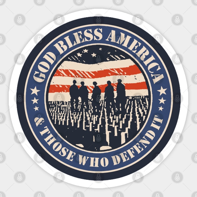 God Bless America Sticker by Etopix